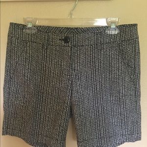 Cabi Heidi Shorts. Size 2, Black, grey and white